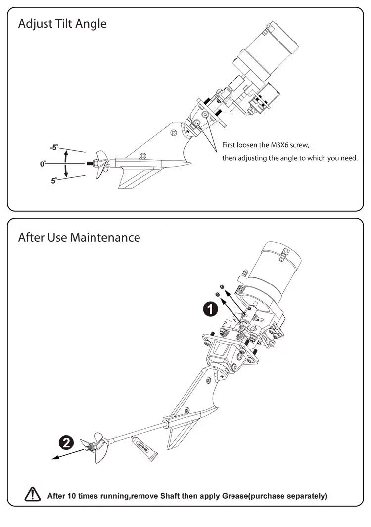 F1 Power System (Without Engine), Shaft-Driven Propeller 3619220 L-B=204mm, W=50mm, H=160 Suitable for Boat Type