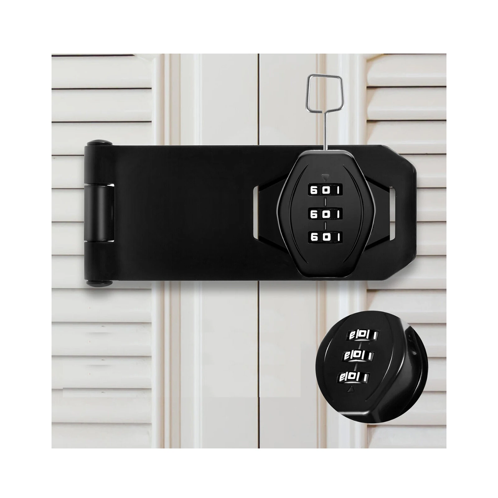 office drawer furniture Cabinet Password Lock 34 5 6 inch Zinc Alloy 3-Digit Rotary Hasp Combination Lock