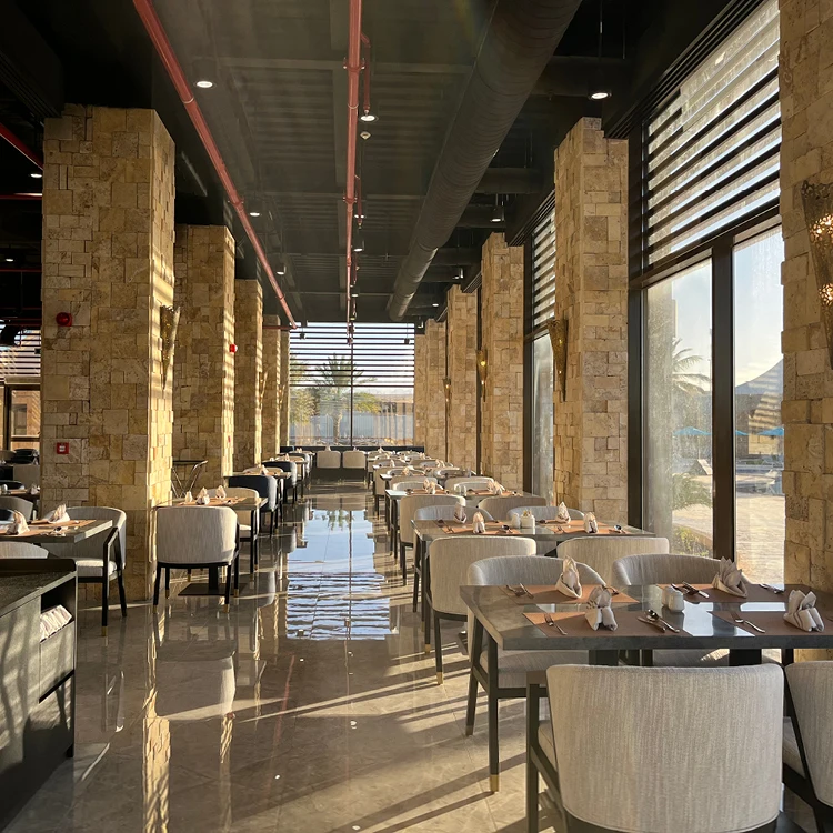 One Stop Project Commercial Furniture Restaurant Table Set High Quality 5 Star Modern Restaurant Furniture