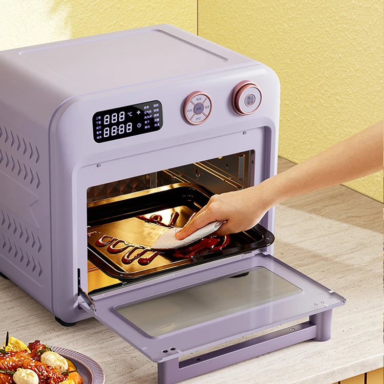 Electric Air Fryer And Toaster Bake Oven 12l Chips Pizza Toaster Convection Oven Big Capacity 18L Without Oil One Touch Screen