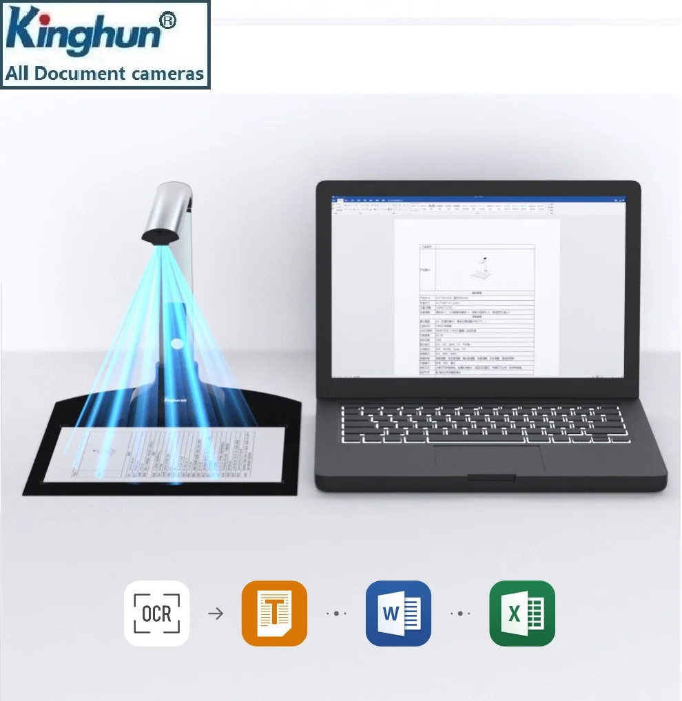 A4 High Definition scanning books smart Document Scanner camera for teachers