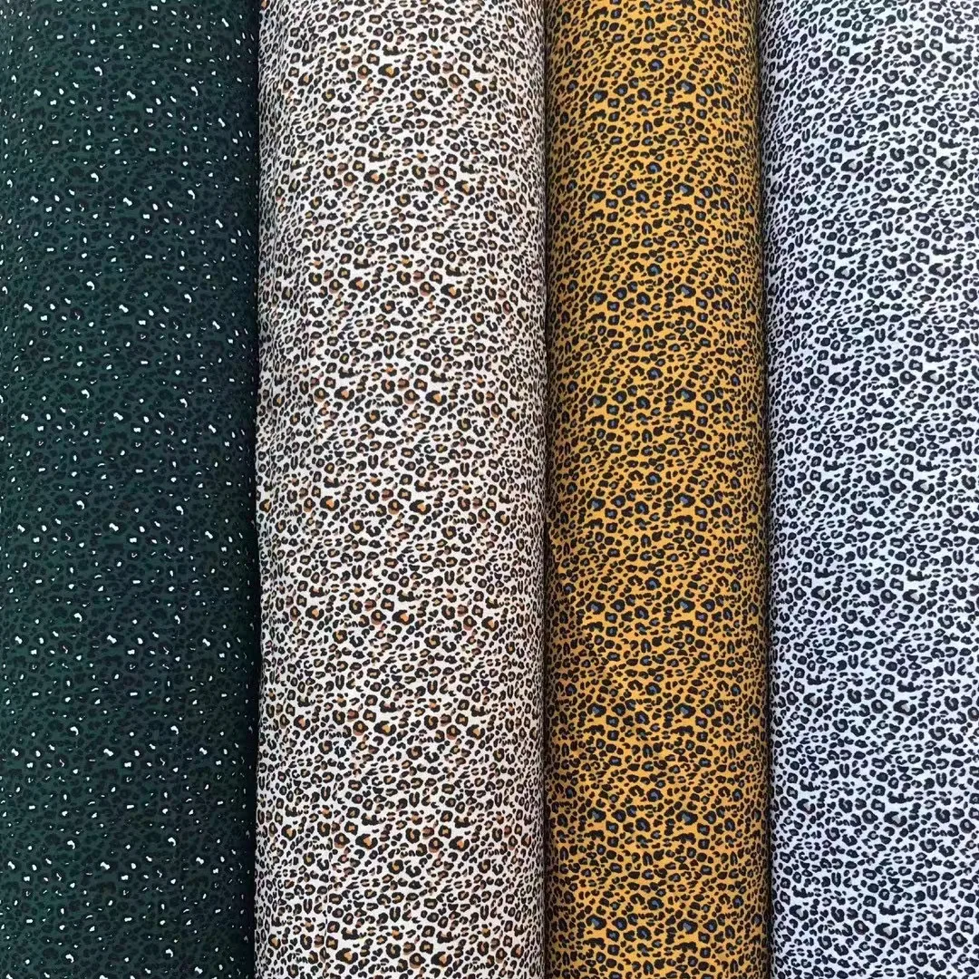 100%polyester printed fabrics animal print fabrics