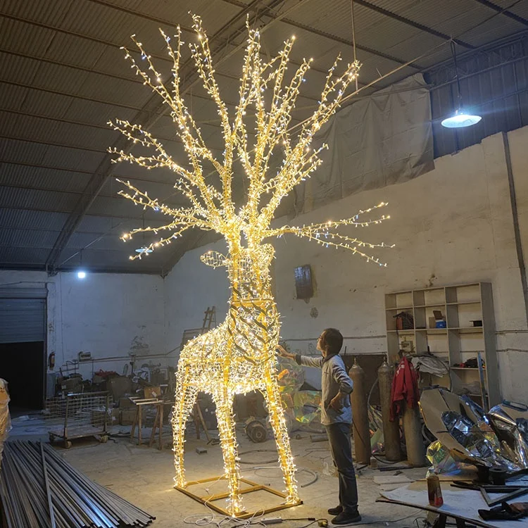 Уличное рождественское светодиодное украшение 3d светильник в виде