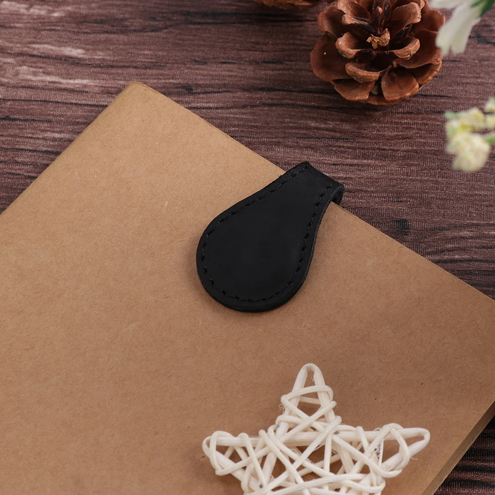 Promotion Gift Magnetic Leather Bookmark Vintage Leather Book Mark Custom Logo PU Bookmark