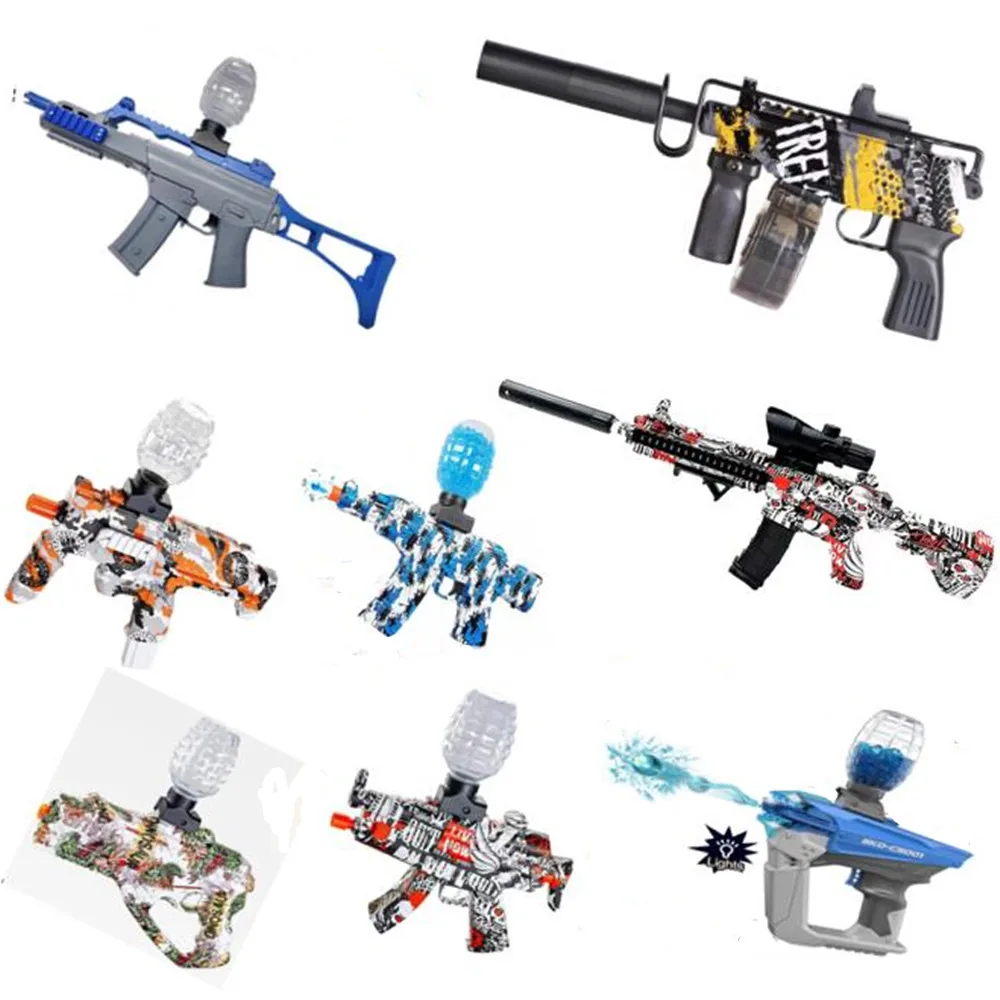 Akm 47 Gel Blaster Gun Paintball Pistolet Jouet Rechargeable Water Gun With Gel Beads toy splatter ball gun