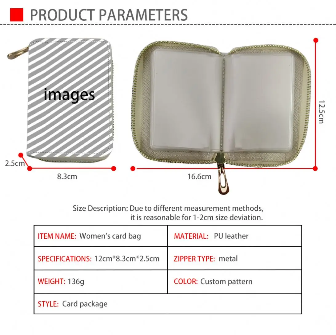 Custom Image Wristlet Wallet Business Card Bag Mini Coin Purse Card Holders Sublimation Gift Bags Premium Quality Wholesale