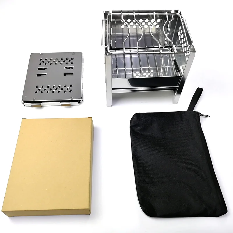 Складная уличная горелка на стружках из ракетного дерева нагревательная палатка для кемпинга кулинарные печи бойлер