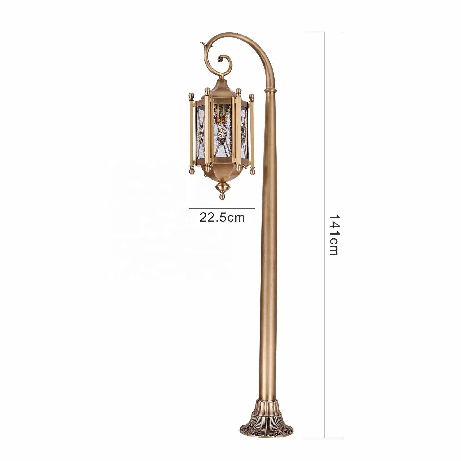 Luxury all copper palace European e27 waterproof outdoor garden light classical decoration indoor/outdoor decorative light