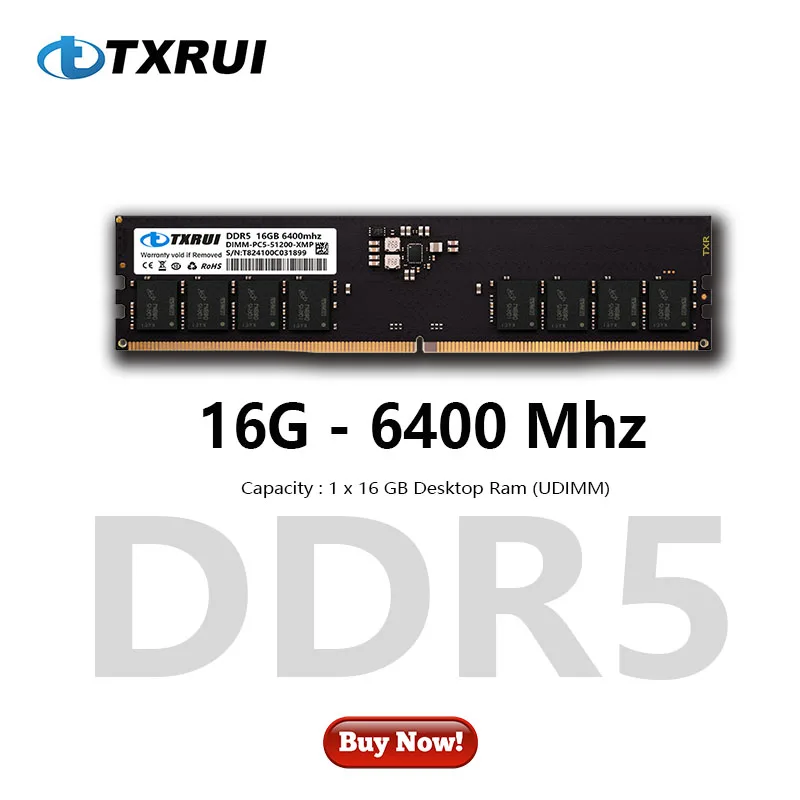 Игровая оперативная память DDR5 16 ГБ 1 В 8 32 высокоскоростная OEM Dimm 4800 мГц 5200 5600