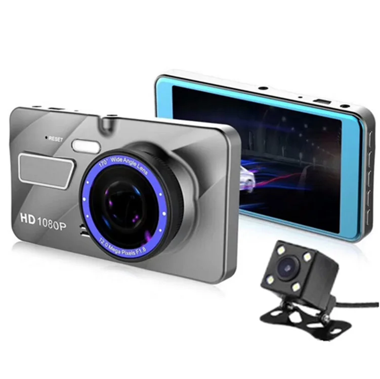 new fashion car dash camera front and rear dashcam 4k 4g 1080p hidden car vehicle blackbox dvr full super hd dual 1296p