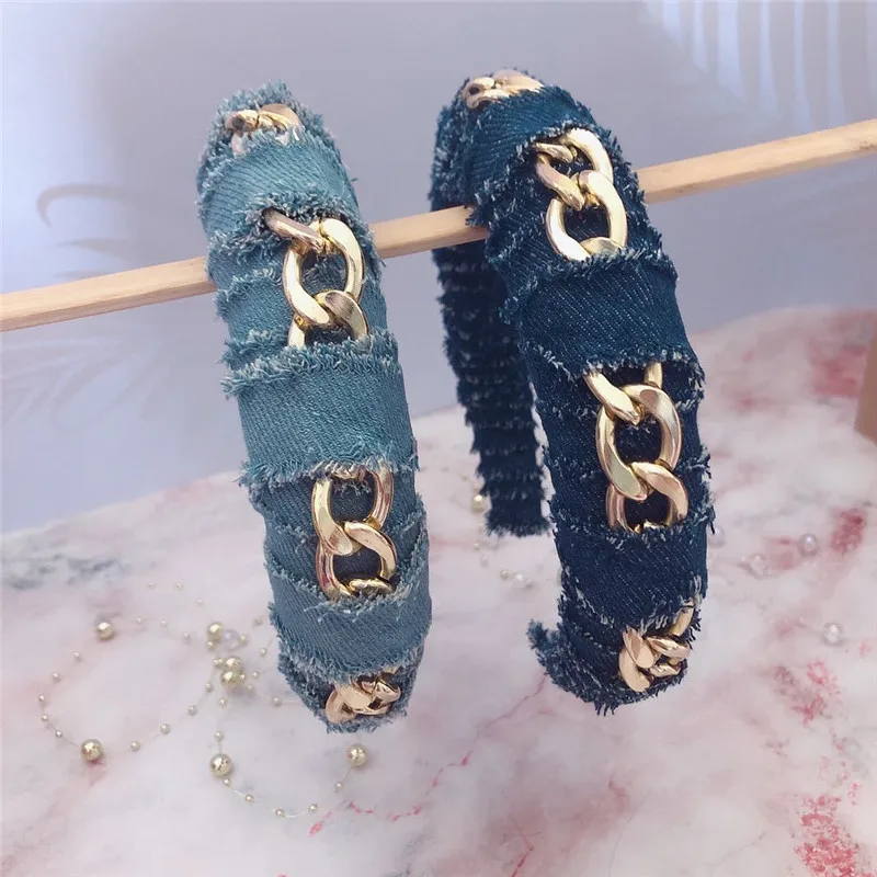 
Wholesale Korea Fashion Womens Hair Accessories Head Band Custom Women Fabric Tie Knot Pearl Headband For Girls 