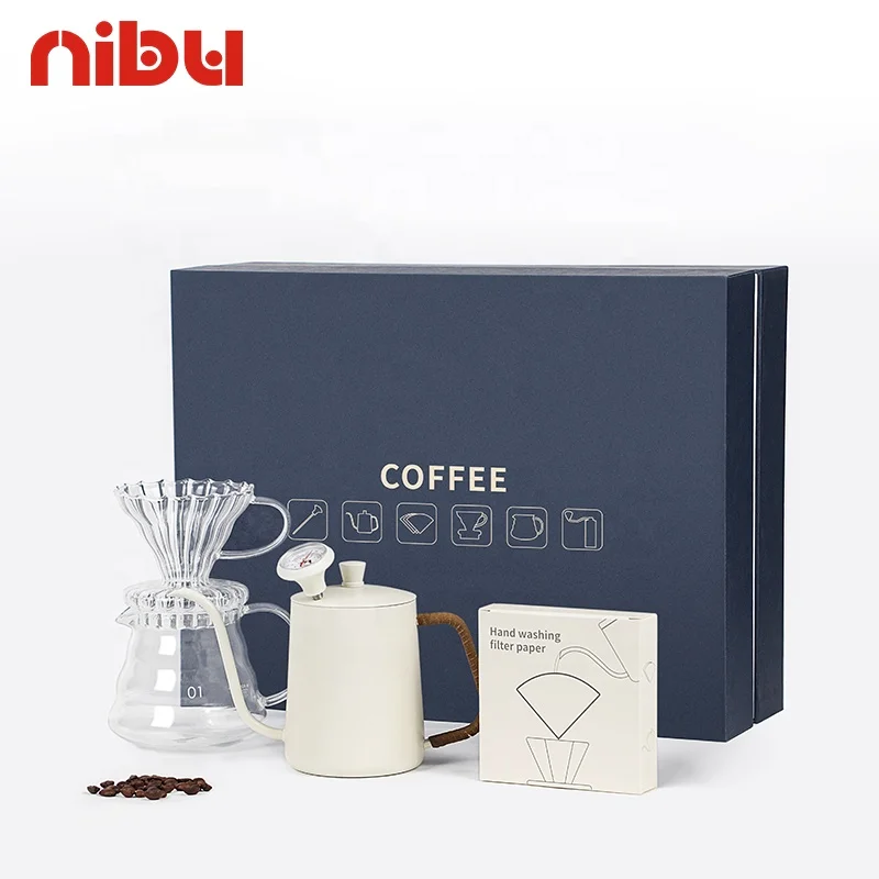 Nibu Travel Bag Pour Over Coffee Maker Set Hand Drip Kettle Coffee Kit Coffee Gift Set