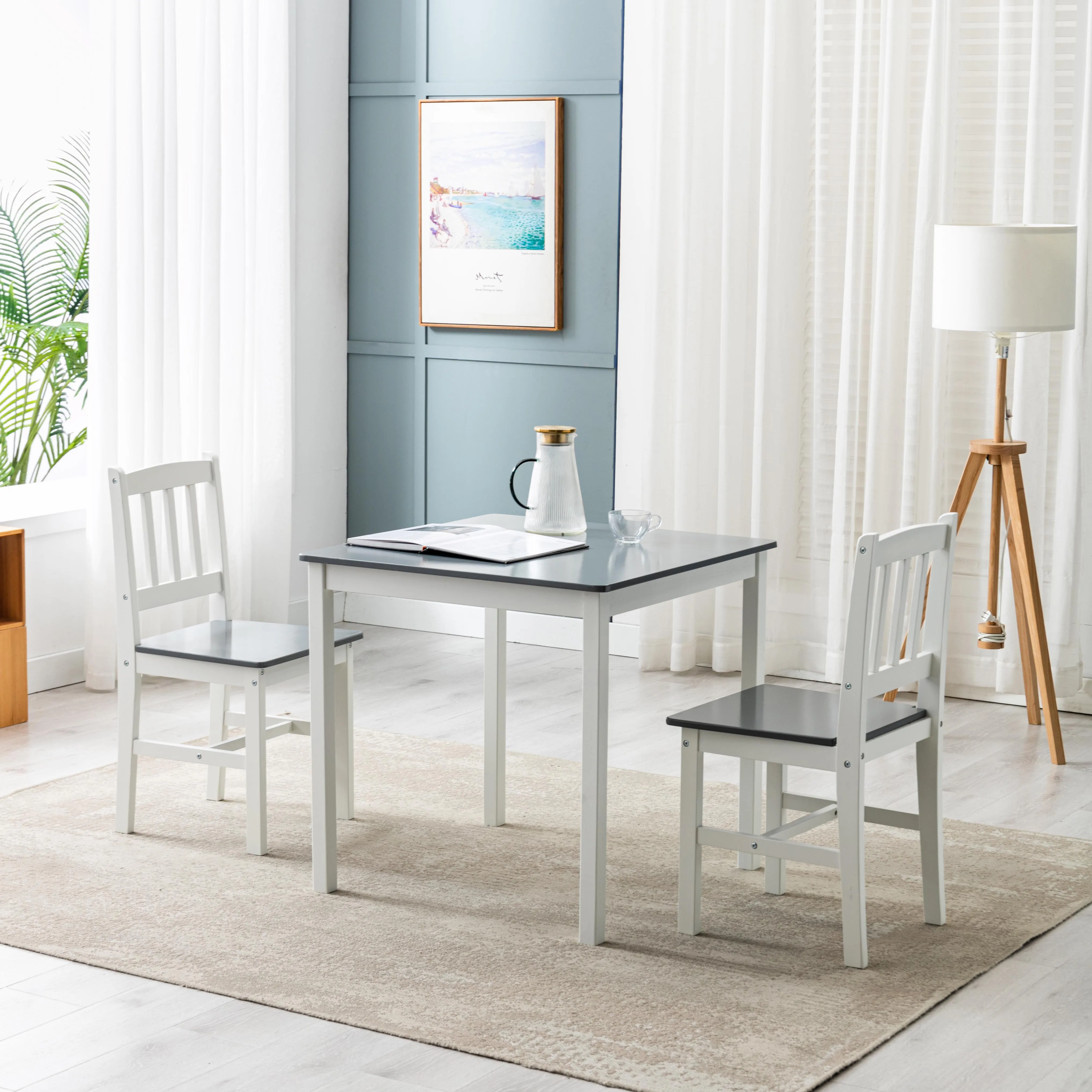 wholesales cheap classic solid wooden dining table and chair office restaurant tables and chairs set for kitchen