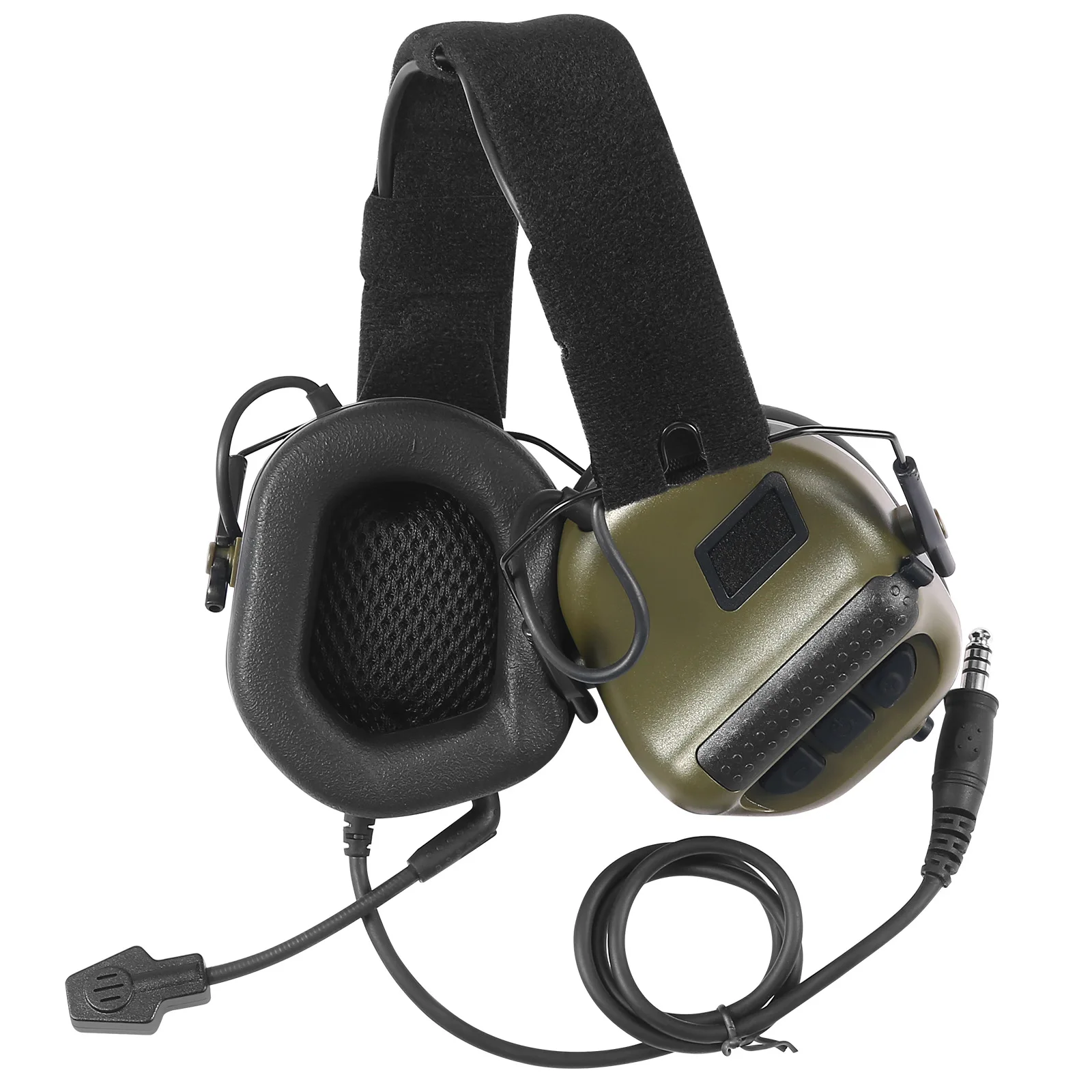 Wholesale Tactical Helmet Headset Noise Reduction for Ken-wood Baofeng TYT Wouxun Anytone Puxing Walkie Talkie Hunting Radio
