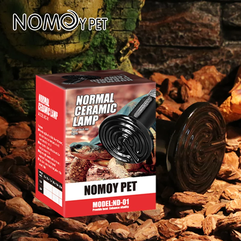 NOMOY PET hot sale black ceramic reptile heat lamp reptile heater bulb