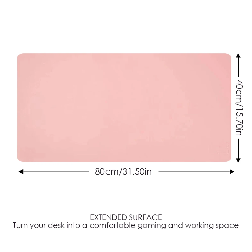 Factory Direct Hot Sale Eco-friendly Waterproof Oilproof Extended Leather Gaming Keyboard Mat PU Mouse Pads