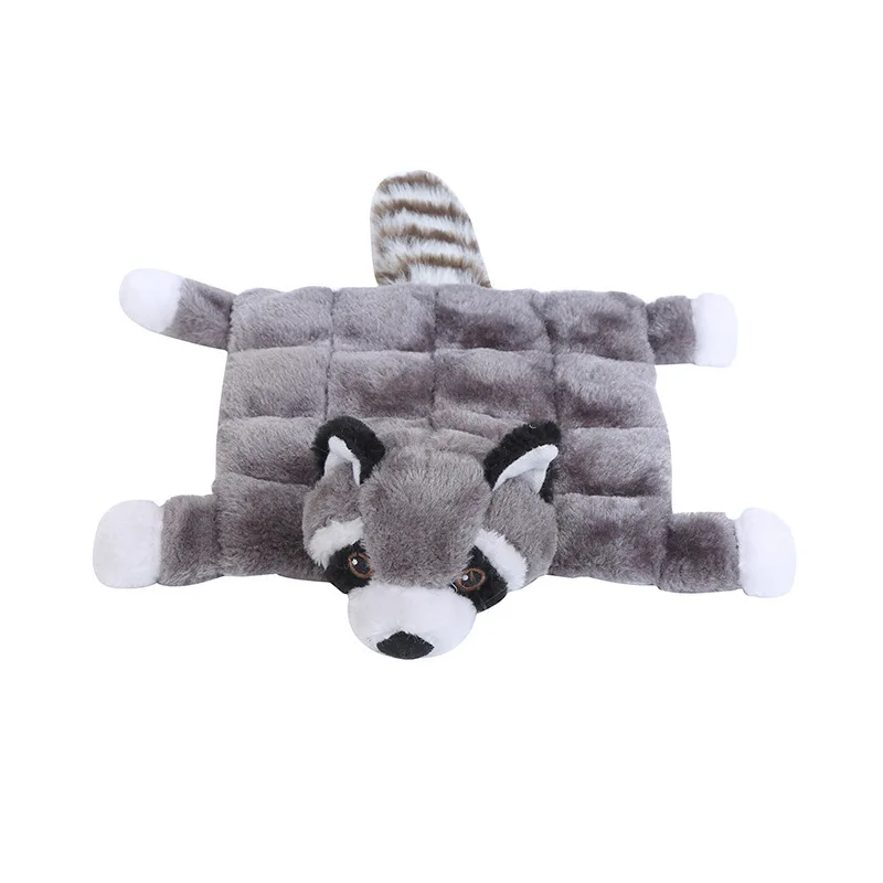 Wholesale Pet Dog Toys Cute Cartoon Animal Fur Shell Durable Plush Squeaky bite resistant dog chewing Pet Toy Dogs