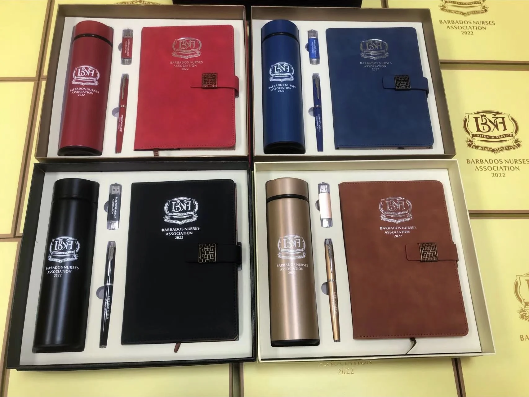 3-6 In 1 Custom Promotional Corporate Items Business Office Notebook Luxury Souvenirs Gift Sets