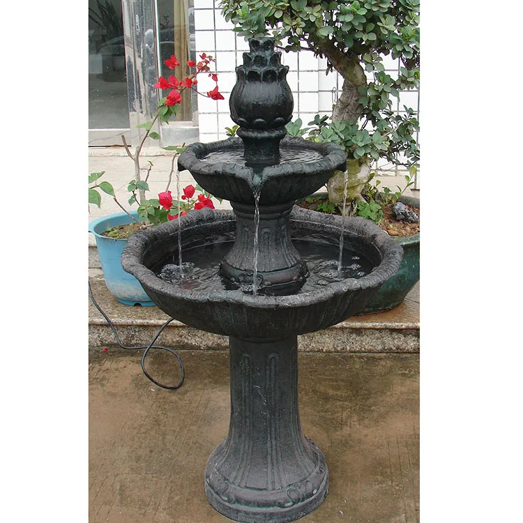 New Design Small Water And Decoration Cast Garden Outdoor Solar Fountain