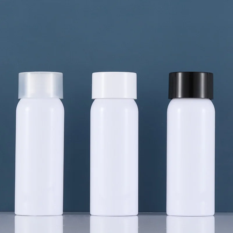 100mlpet white round shoulder hydrosol cap bottle toner bottle cosmetic dispensing bottle