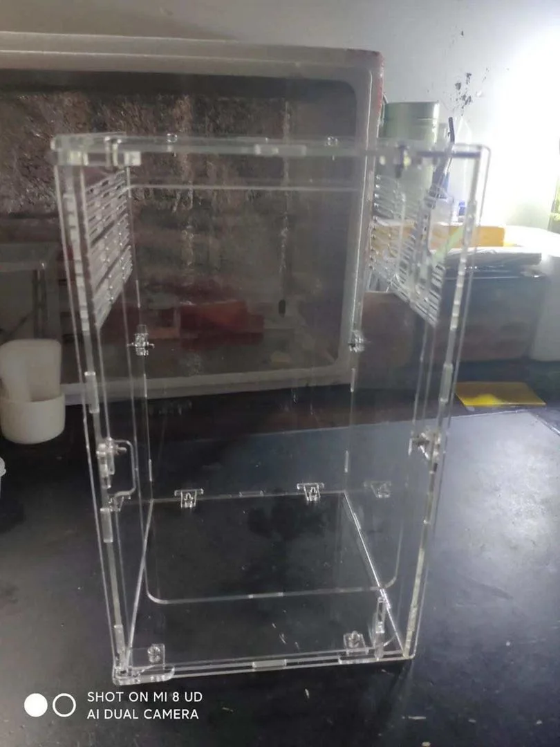 2020 New Design High Quality Paste Acrylic Mantis Cage Breathable Leisure Reptiles Cage