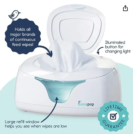Baby Wipes Warmer for Babies Diaper Wipe Warmer with Changing Light wet wipe baby