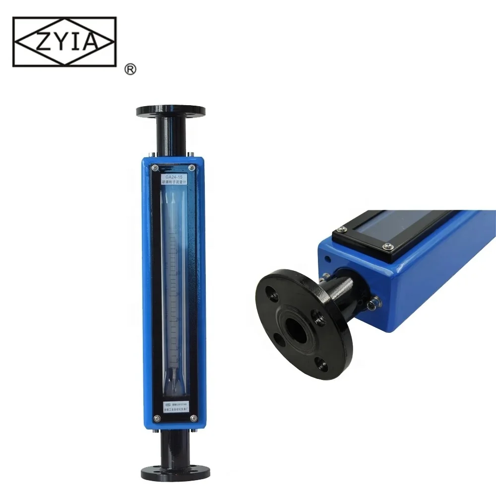 Factory direct sale GA24-15 glass water rotameter liquid flow meter for water liquid