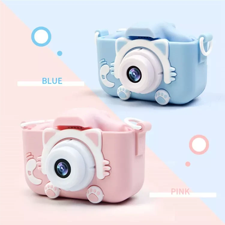 FHD 2 Inch cute design children action camera video recorder dual lens 1080P kids digital camera for Children Gift