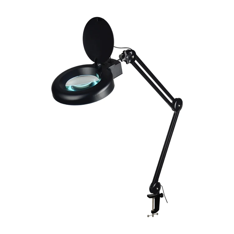 Facial eyelash extension magnifying lamp beauty salon magnifying glass with light with floor stand magnifying lamp