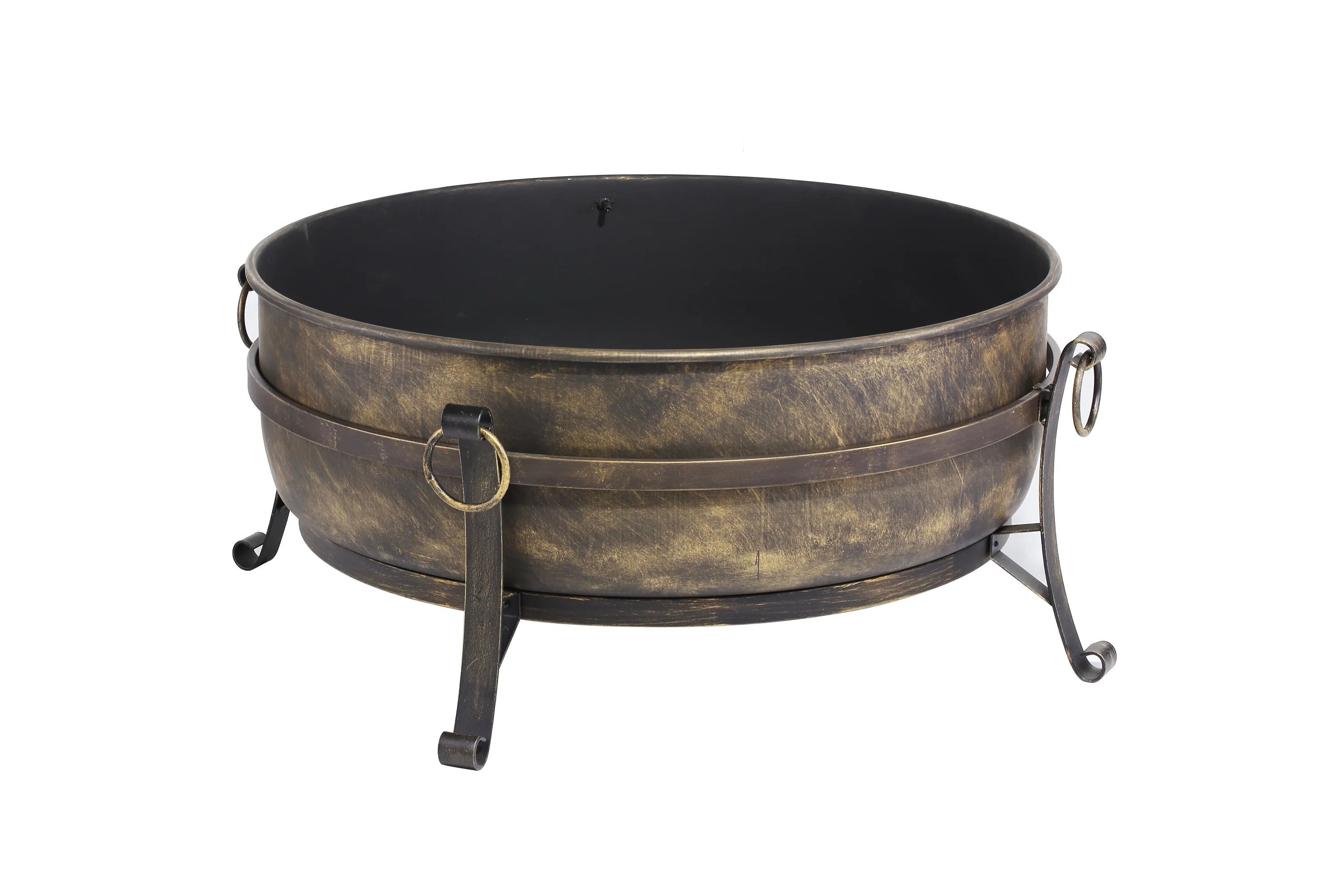 
Round Cauldron Wood Burning Patio backyard creations fire pit 