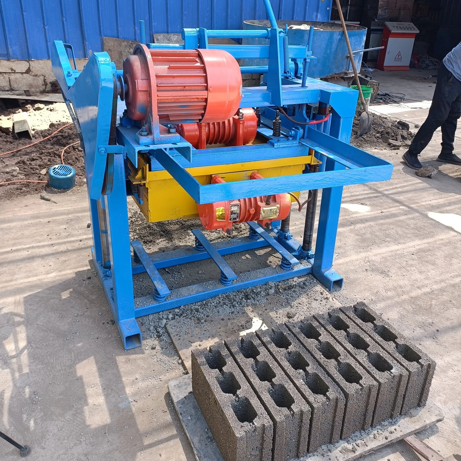 Kaidong QT4-45 concrete block machine hollow blocks machine for sale adobe 2021 brick machine