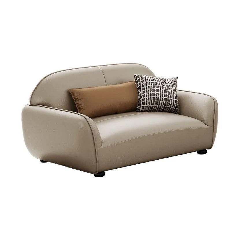 Best Seller Top Layer Cowhide l Shape Sofa Modern Black Sofa Leather Sofas for Home Furniture Living Room Modern