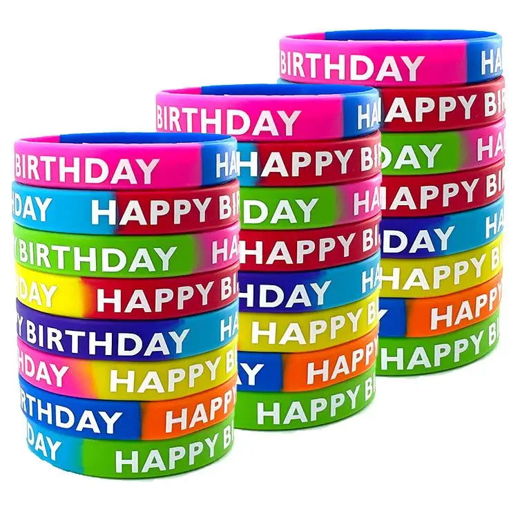Personalized Ink Injected Wrist Band Rubber Bracelet Custom Logo Silicone Wristband for Promotional & Business Gifts