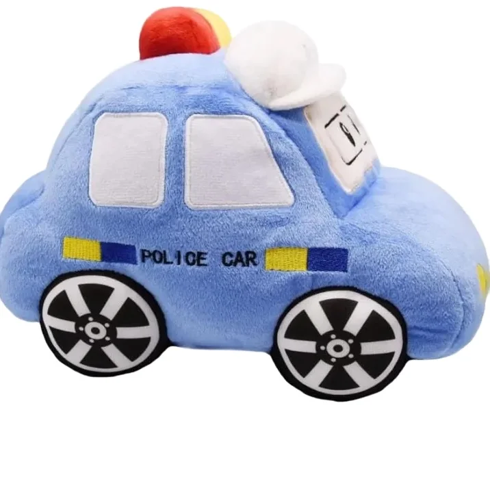 Soft Plush Police Car Stuffed Toy Super Cute Blue Squad Car Plushie Excellent Gifts for Kids or Birthday Party 11 Inches (Police