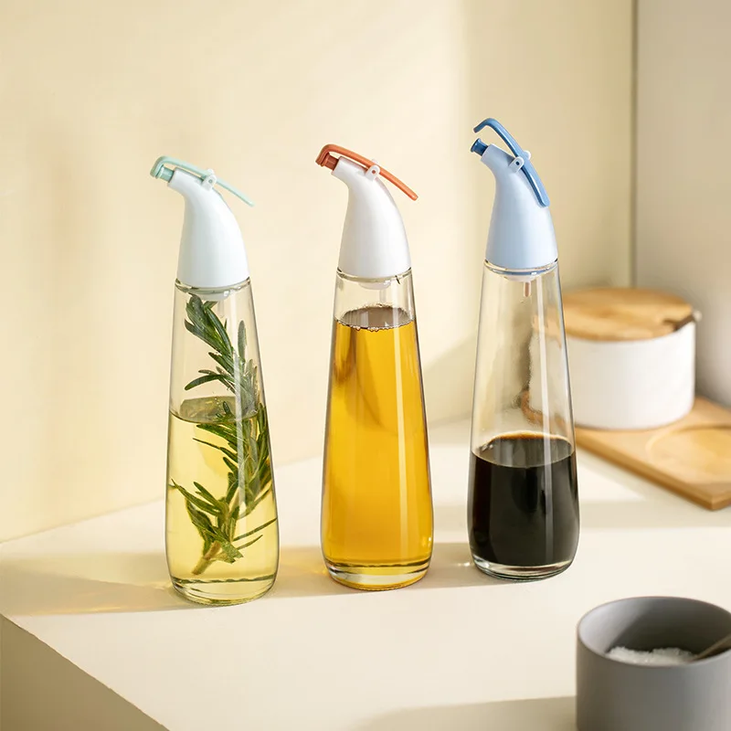 Wholesale Kitchen Glass Spray Bottle Transparent oil pot BPA free Olive Oil Sprayer Bottle