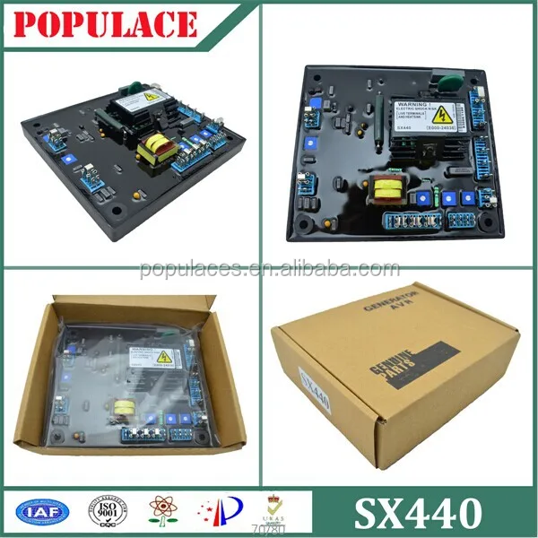 POPULACE  Universal Generator Spare Parts Automatic Voltage Regulator SX 440 Diesel Generator Alternator Genset AVR SX440