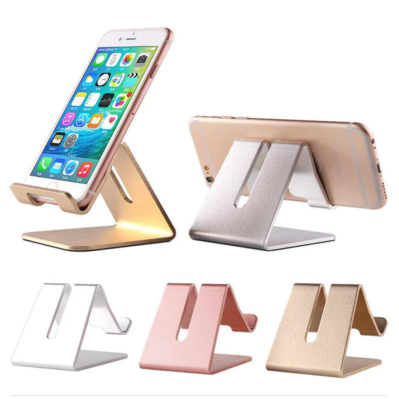 Versatile Aluminium Metal Desk Cell Phone Stand Mobile Phone Holders Table Desktop Tablet Mobile Phone Stand