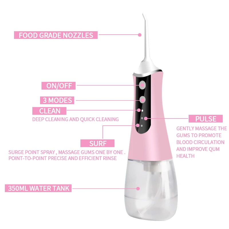  New professional electric mini oral irrigator water flosser for teeth