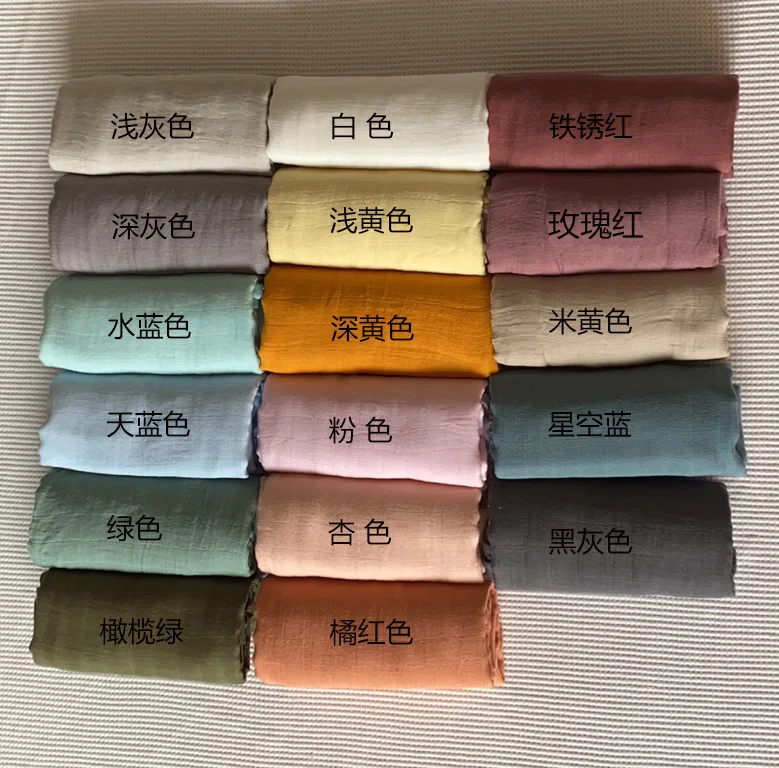 Customized muslin baby swaddle blanket 100% organic cotton washed hand feeling newborn throw muslin blankets