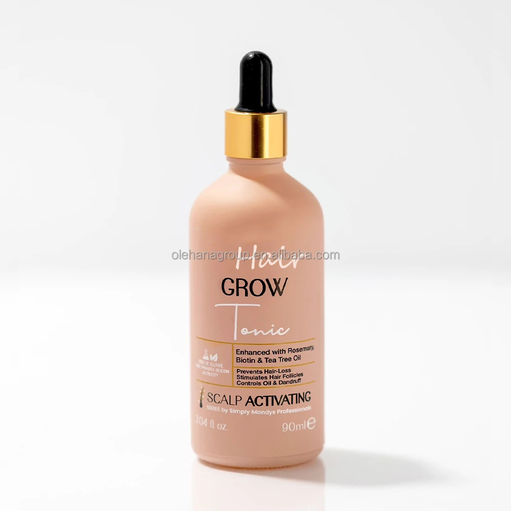 Private Label 100% Natural Organic Rosemary Argan Oil Men Women Scalp Care Biotin Serum Hair Treatment Growth Oil