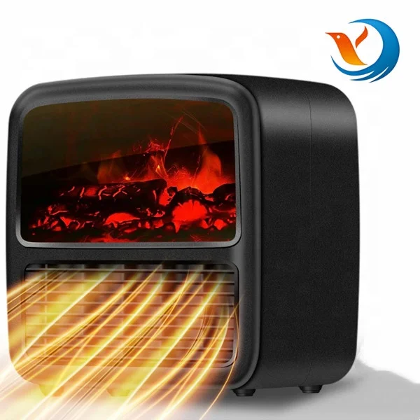 1500W/1000W Quiet PTC Ceramic Portable Heater for Office Small Electric Fireplace Heater Fan Space Heater for Indoor Use