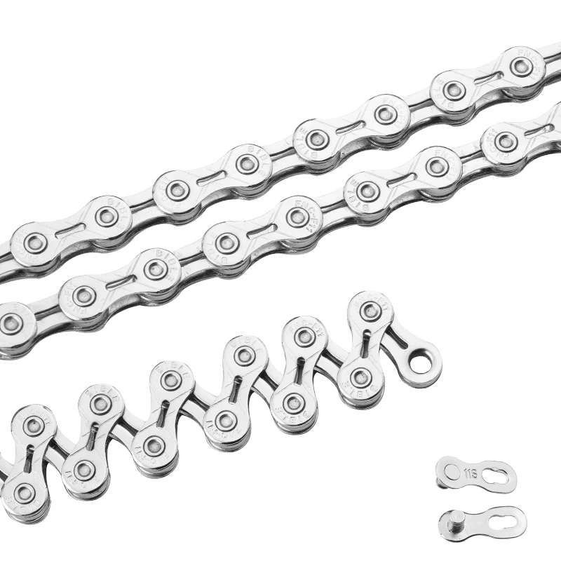 Привлекательная цена, новый тип, серебристая тонкая велосипедная цепь 1/2 дюйма x11/128 дюйма, 11 скоростей