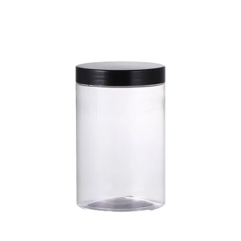 1oz 2oz 4oz 6oz 8oz 16oz 150m 200ml Clear Powder Plastic Cream Jar PET Food Honey Jars Scrub Body Butter Container Jar with Lids
