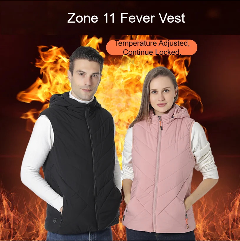 Heated Clothing Warm Calor Chaleco Gilets Chauffants Veste Chauffante Thermal Electric Jackets USB Heated Vest With Battery Pack