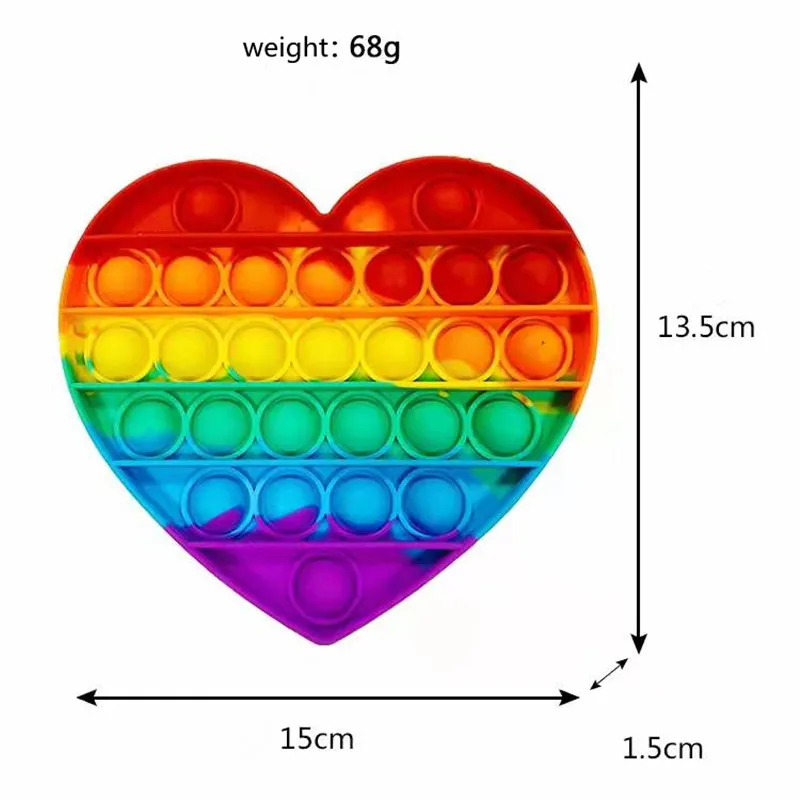 Push   Bubble Sensory Fidget Toy, Among US Autism Special Needs Stress Reliever Silicone Stress Reliever Toy