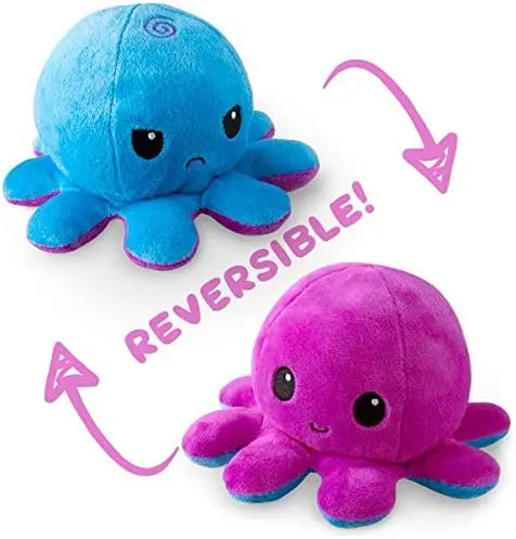 Amazon Hot Sale trending products 2022 new arrivals toys stuffed animals toys Reversible octopus plush toy remoraid plush