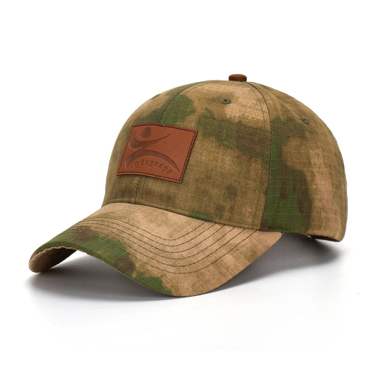 Brand Outdoor Cotton Hiking Baseball Cap Custom Embroidered Patch Camouflage Sports Cap for Men