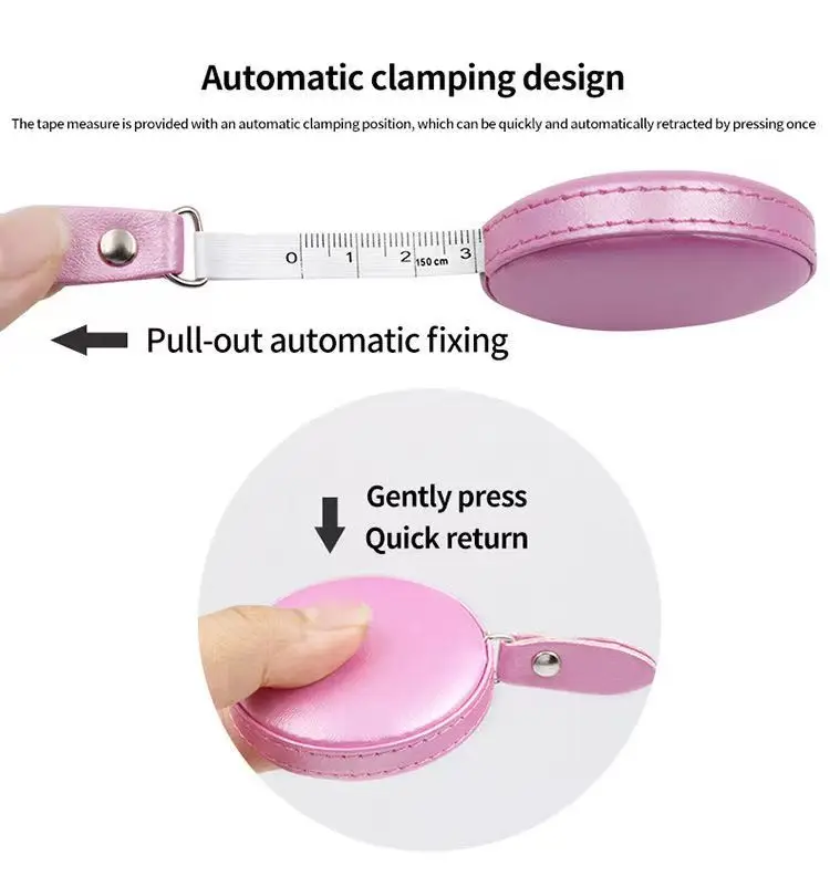 Mini Cute Portable Leather Measuring Tape Promotional Gift Sewing Tape Measure Soft Tape Measure with Logo