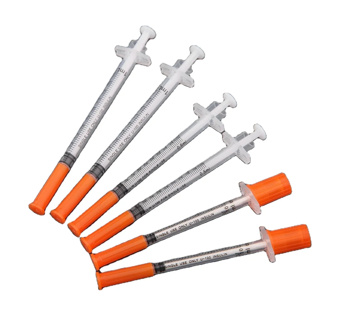 High Quality Sterile Disposable 1 ml Insulin Syringe For Medical Use