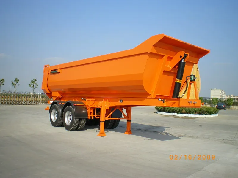 Hot sale  24 cbm dump semi-trailer Heavy Duty tipper semi-trailer for BAUXITE Transport